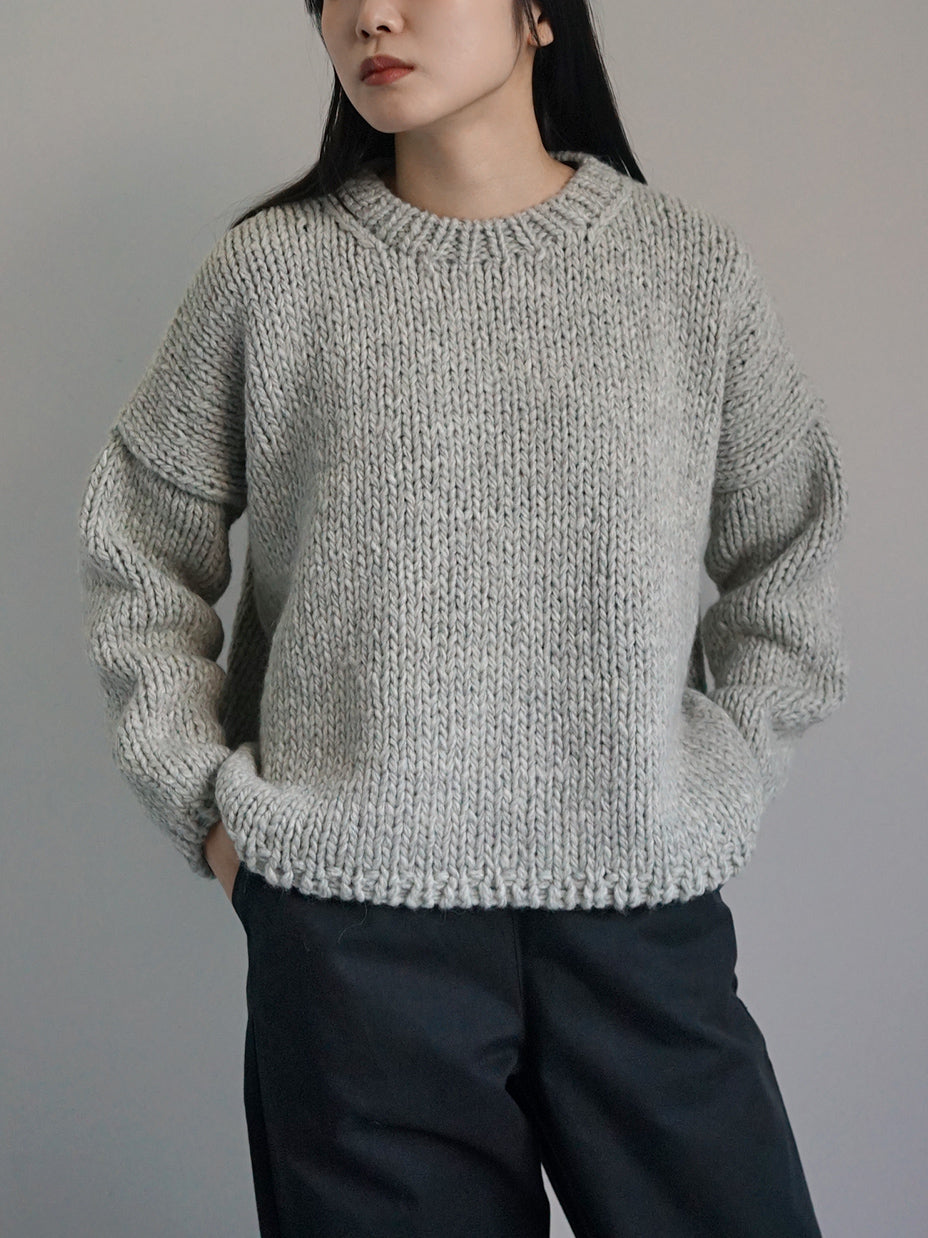 TORICI / AIRセーターSS “LIGHT GRAY” – steef online