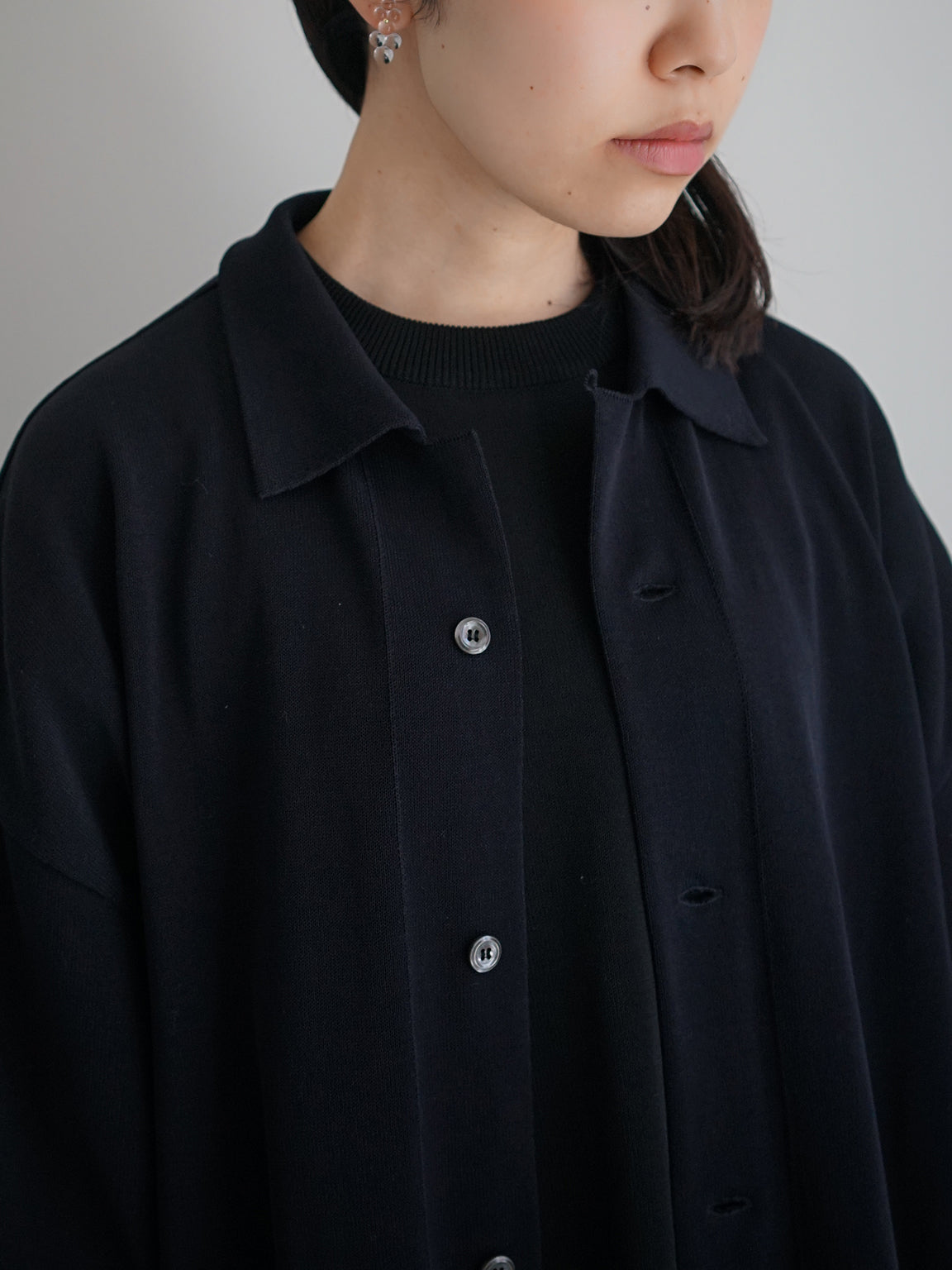 TORICI / アイスオープンシャツ “NAVY” – steef online