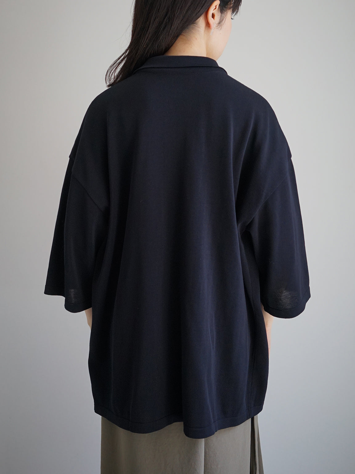 TORICI / アイスオープンシャツ “NAVY” – steef online